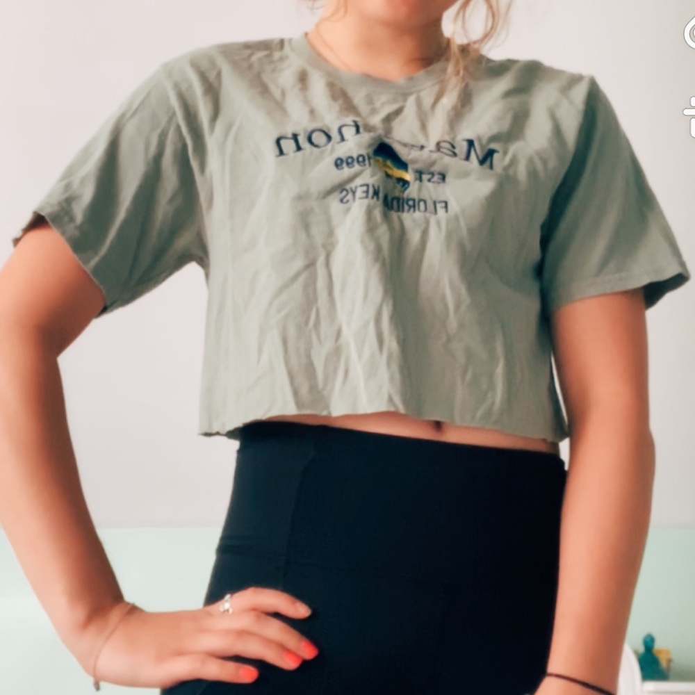 cropped Florida Keys t-shirt